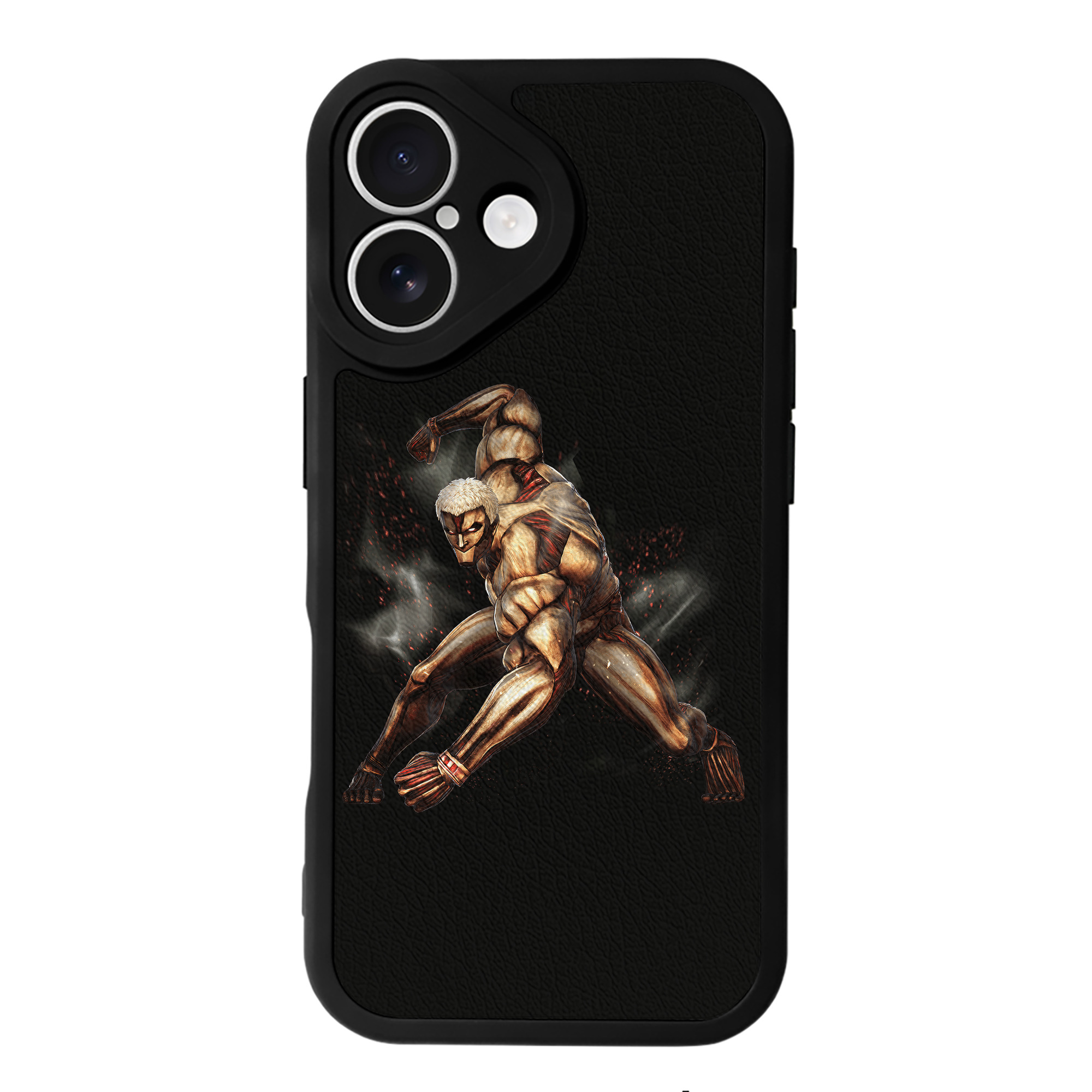 （画像用） 進撃の巨人 Attack on Titan 【iPhone 16シリーズ対応】シリコンスマホケース（レザー調） 材質：シリコン